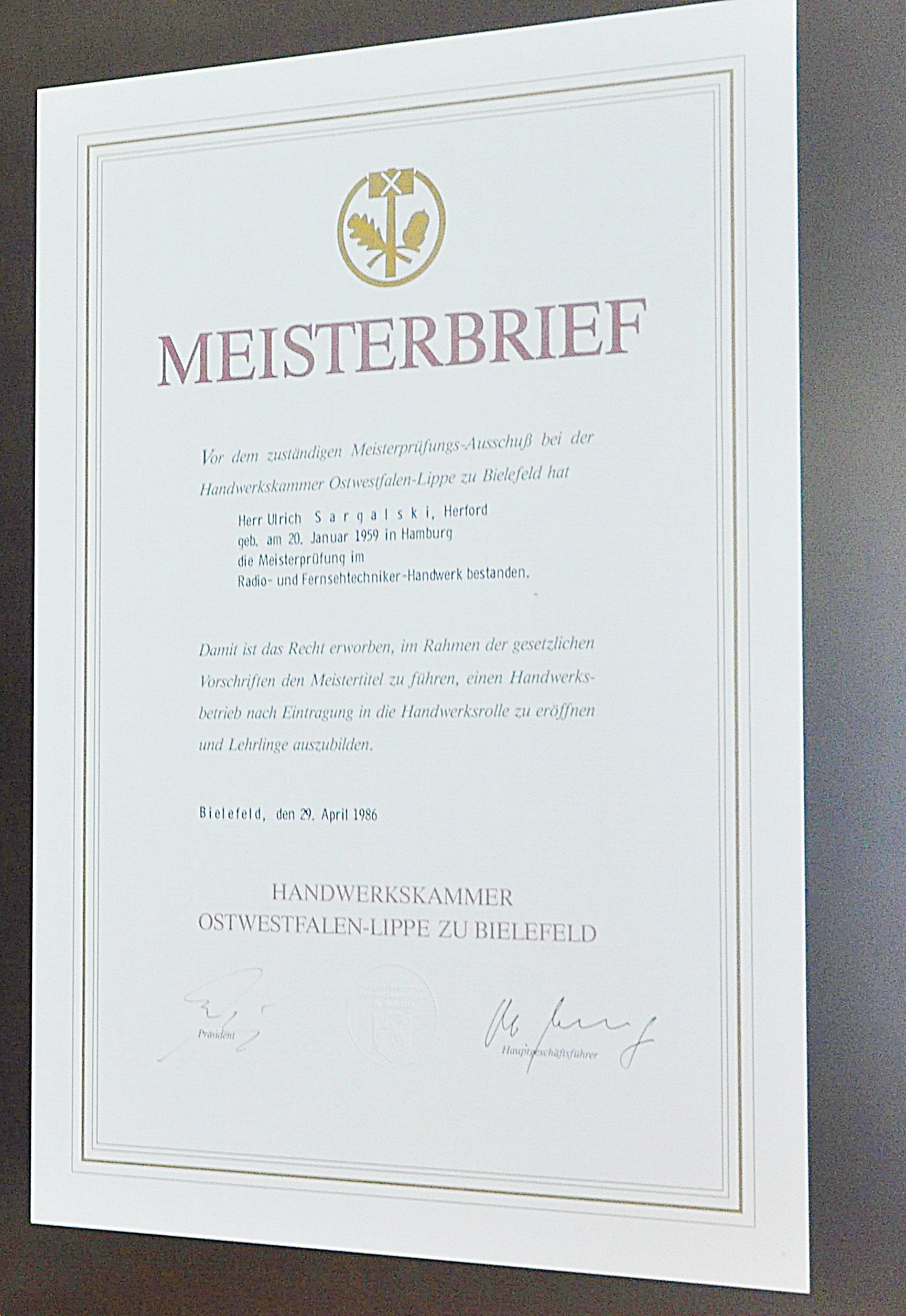 Meisterbrief