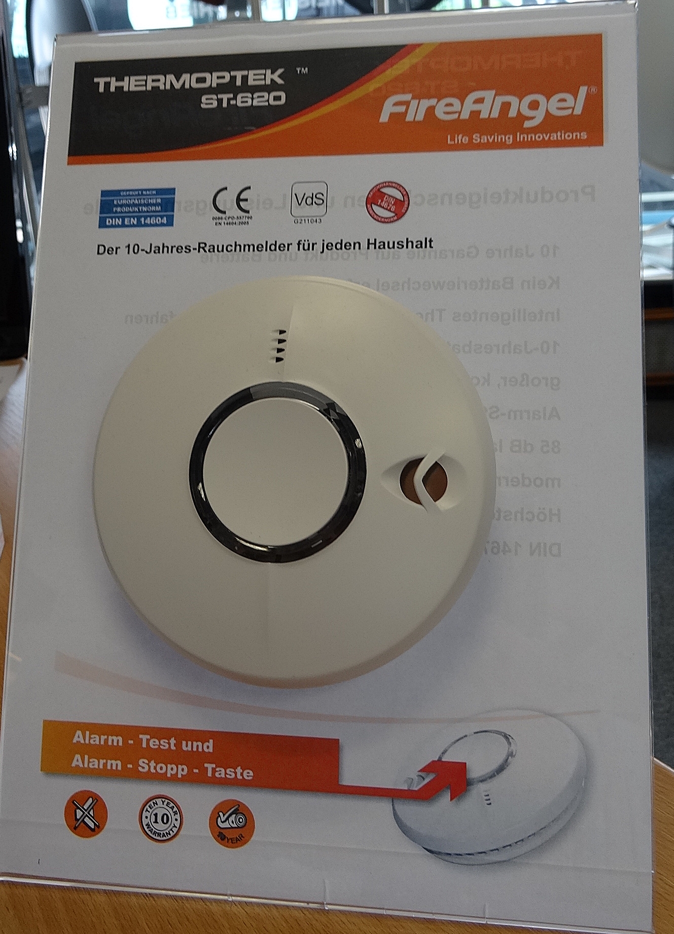 10-Jahres-Rauchwarnmelder